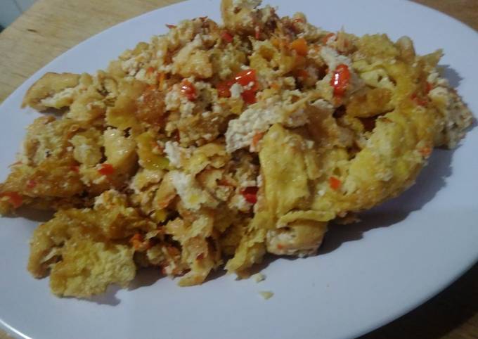 Resep: Tahu telur penyet sambal korek Ekonomis Untuk Dijual