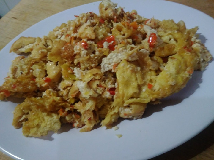 Resep: Tahu telur penyet sambal korek Ekonomis Untuk Dijual