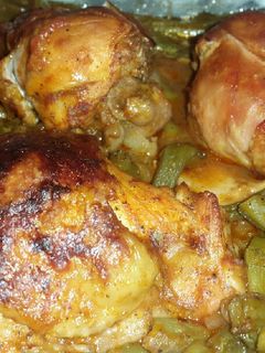 صورة لوصفة لوبيا ماشطوا أو الخضراء في الفرن روعة وسهلة 😋