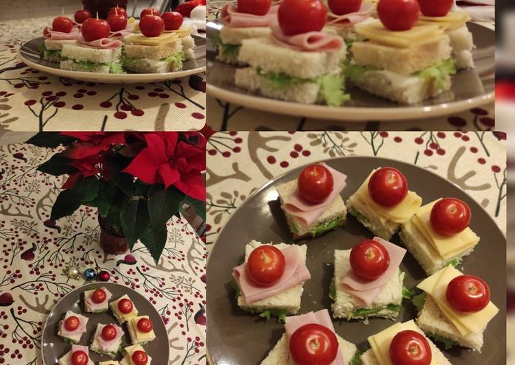 Новогодние канапе или мини бутерброды!