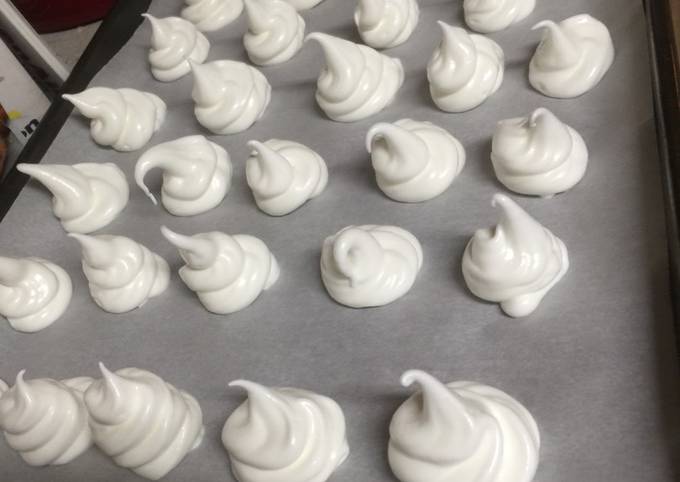 Step-by-Step Guide to Prepare Super Quick Homemade Snowy mountain meringue cookies