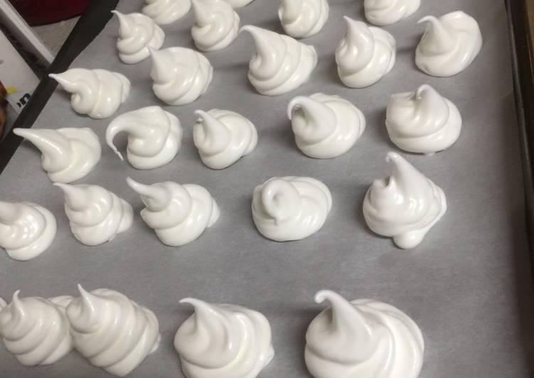 Step-by-Step Guide to Prepare Homemade Snowy mountain meringue cookies
