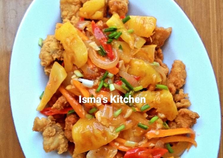 Resep Ayam Koloke Asam Manis #week18 yang Lezat Sekali