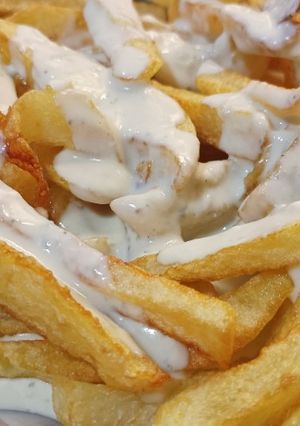 Φωτογραφία της συνταγής Σως blue cheese με πατάτες τηγανητές