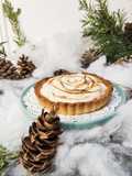 Crostata con meringa caramellata all'italiana