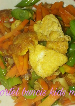 Foto resep Woncis kids meal (wortel buncis)