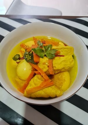 Foto resep Sayur Telur tahu kuah kuning santan