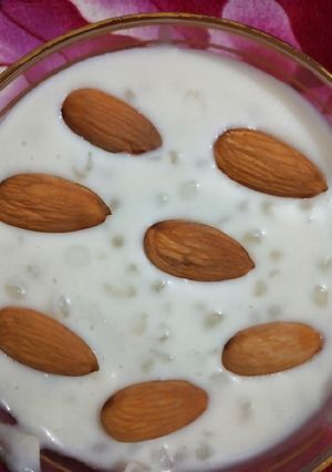 A picture of Sabudana kheer.