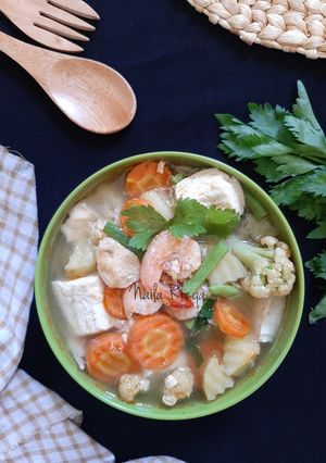 Foto resep Sup Udang Tahu