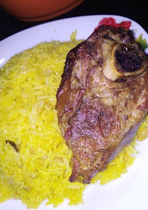 صورة لوصفة ارز كركمي باللحم