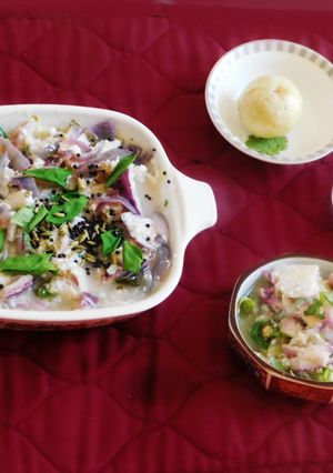 A picture of Amla Onion Pachadi/raitha.