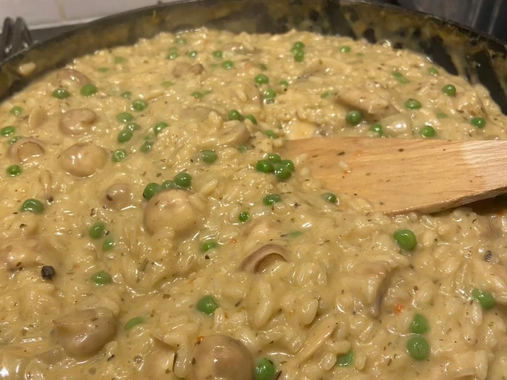 Easy Steps to Make Risotto (Chicken, Bacon & Mushroom) the Delicious Can spoil the tongue