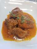 Carne de cerdo punzada