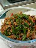 224. Oseng Tempe Blalo (Bunga Bawang)