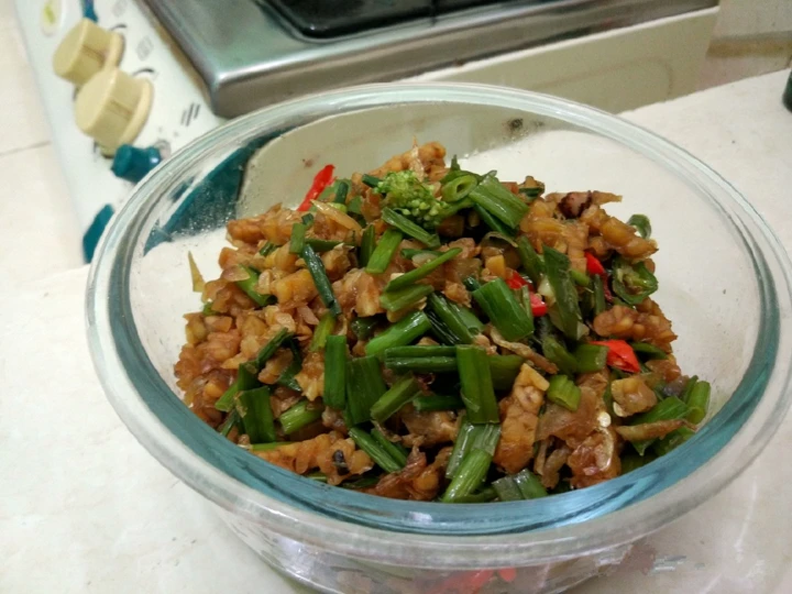 Cara Mudah Menyiapkan Resep 224. Oseng Tempe Blalo (Bunga Bawang) yang Bisa Manjain Lidah Anti Ribet, Mantap