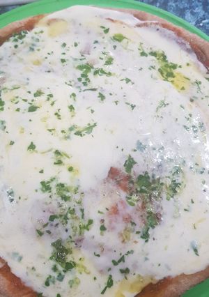 Una foto de Pizza integral