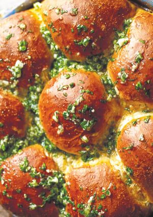 A picture of Ukrainian Garlic Bread Recipe.