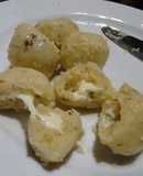 Ñoquis de papa rellenos con roquefort