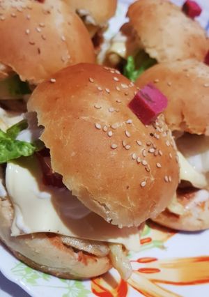 صورة لوصفة خبز الهامبرغر 🍔