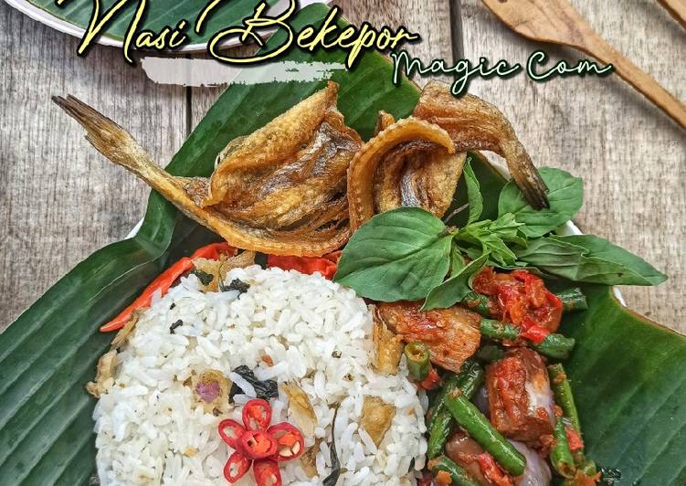 Bagaimana Membuat 213. Nasi Bekepor (Magic Com), Sempurna