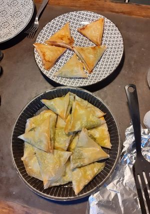 Une photo de Bricks ricotta epinards