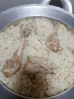 Foto resep Nasi tim ayam kampung