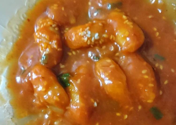 Cemilan Kue Beras Korea(Tteokbokki)