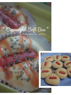 Foto resep Overnight Soft Bun (Roti Sosis Pedas)