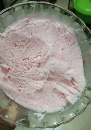 Foto resep Ice cream strawberry homemade