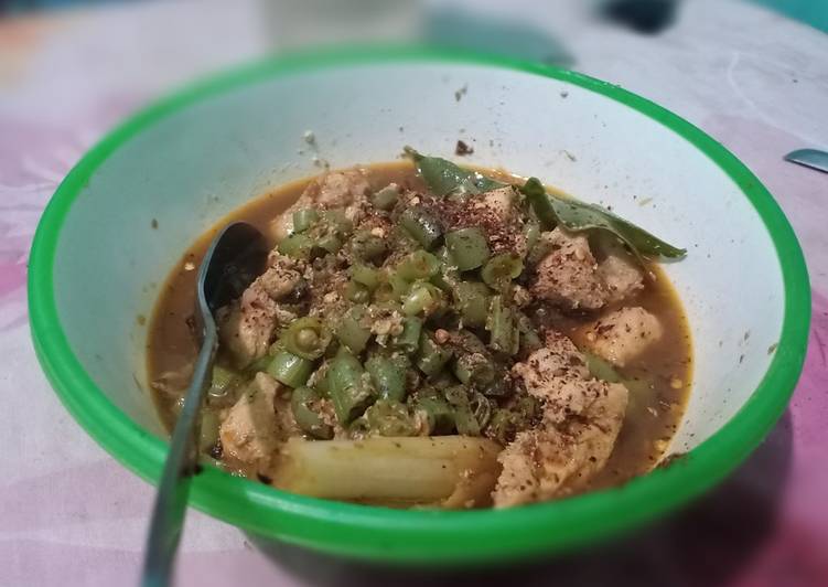 Cara Gampang Membuat Ayam kecap sayur buncis for diet- 450 kkal/porsi, Bisa Manjain Lidah