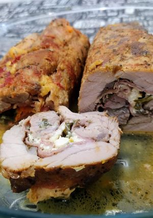 Una foto de Solomillo relleno al roquefort