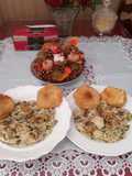 Szaftos 🍄‍🟫🥗Gombás 🍄‍🟫🍄🧄🧅 csirkemelles🧅🌶️🍄 rizottó 🍄🌶️🫑🍄‍🟫