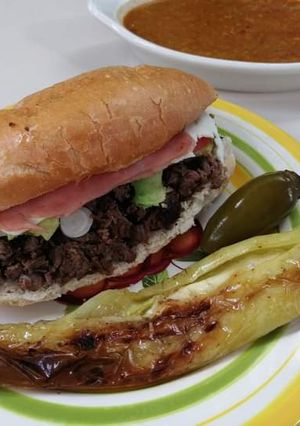 A picture of Mago’s Grilled Beef Tortas (Homemade Style).