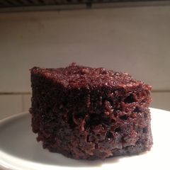 A picture of 4 minute chocolate orange cake in a mug.