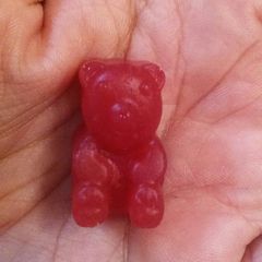 A picture of Homemade Strawberry Gummies.