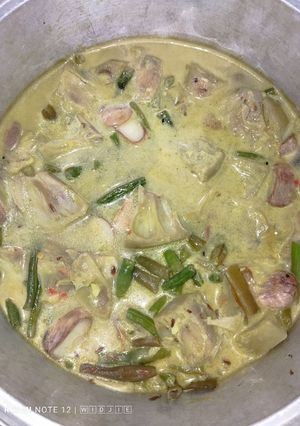 Foto resep Santan Kluwih Kacang Panjang