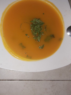 Una foto de Crema de zapallo