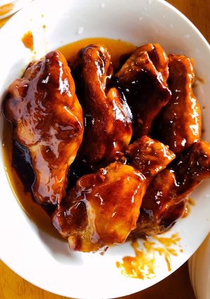 Hình của món Đùi gà chiên giòn xốt teriyaki.