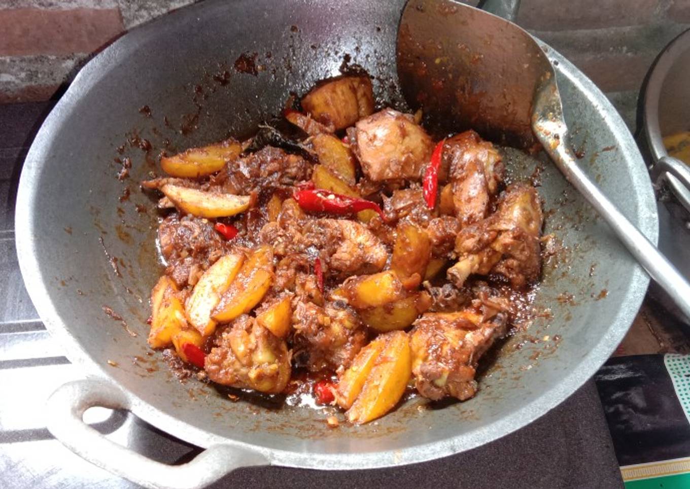 Ayam Potato pedas manis anti julid😀