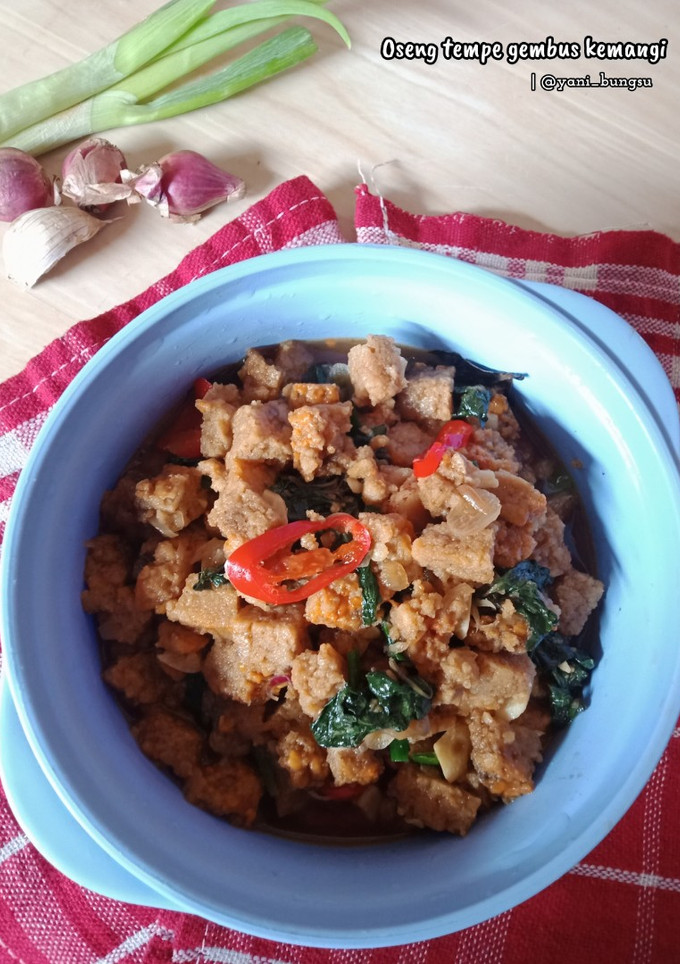 Foto resep Oseng tempe gembus kemangi