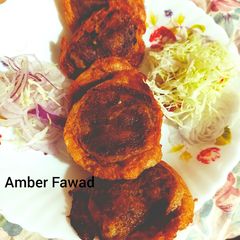 A picture of Mutton shami kabab.