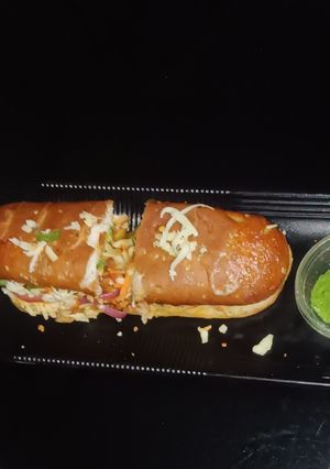 A picture of Vegetable Subway Sandwich.