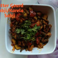 A picture of Bitter Gourd Sabji.