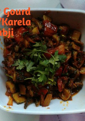 A picture of Bitter Gourd Sabji.
