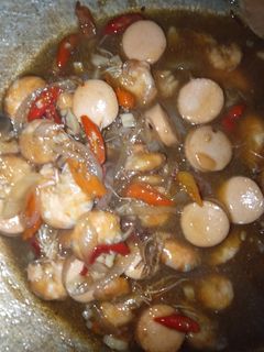 Foto resep Udang🦐 sosis🌭 saus tiram