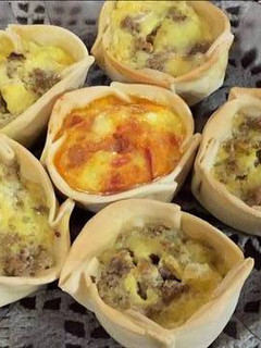 Una foto de Canastitas de Carne y Queso