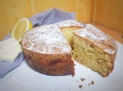 Una foto de tarta caprese