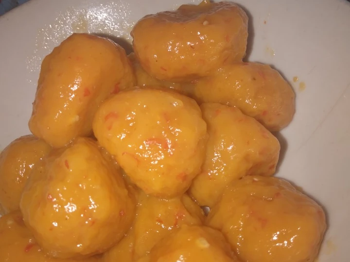 Langkah Gampang Menyiapkan Resep Pentol udang mercon yg kenyal enak dan mudah dibuat yang Bisa Manjain Lidah Anti Ribet, Bikin Ngiler