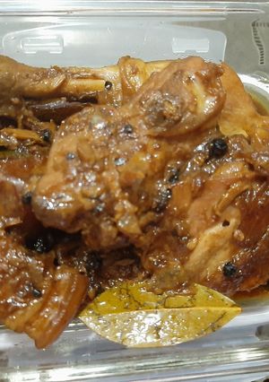 A picture of Chicken and Pork Adobo.