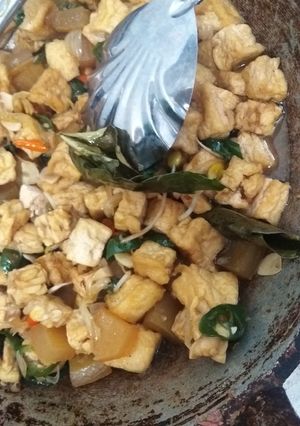 Foto resep Sambel goreng tahu tempe, udang dan cecek